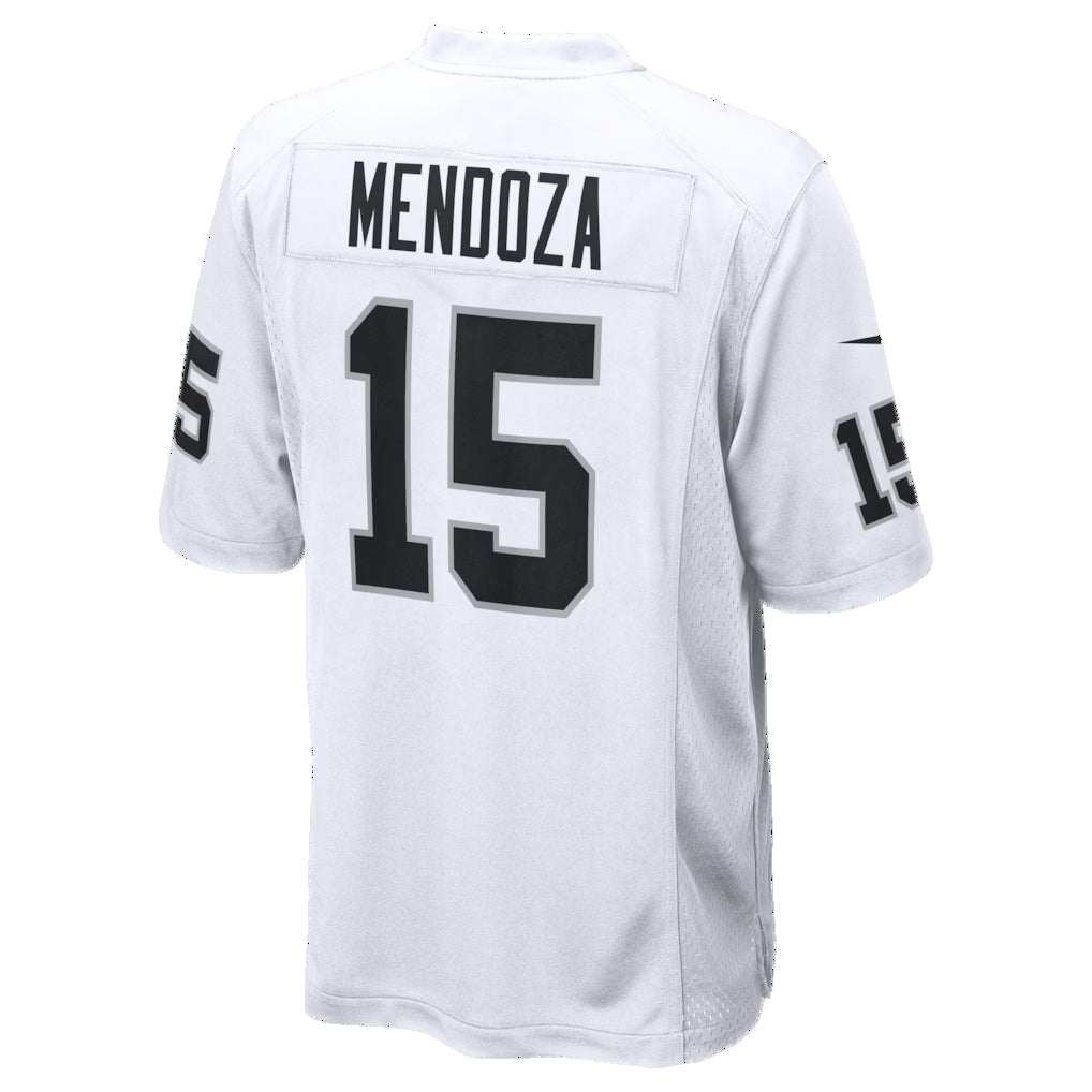 Fenge LV.Raiders #15 Fernando Mendoza White Game Player Stitched Jerseys