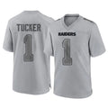 Fenge LV.Raiders #1 Tre Tucker Player Gray Atmosphere Fashion Limited Game Stitched Jerseys