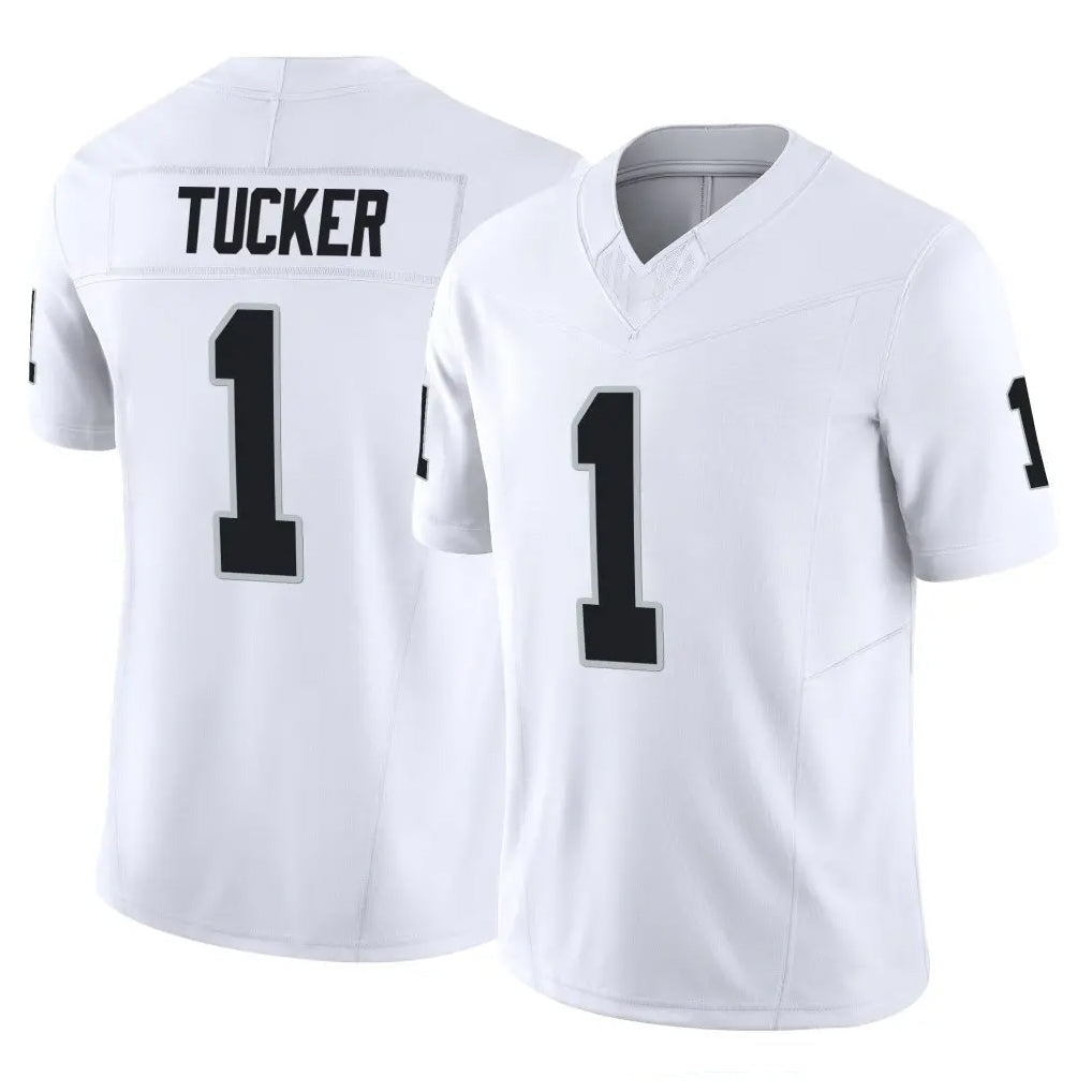 Fenge LV.Raiders #1 Tre Tucker Player White Limited Vapor F.U.S.E. Home Game Stitched Jerseys