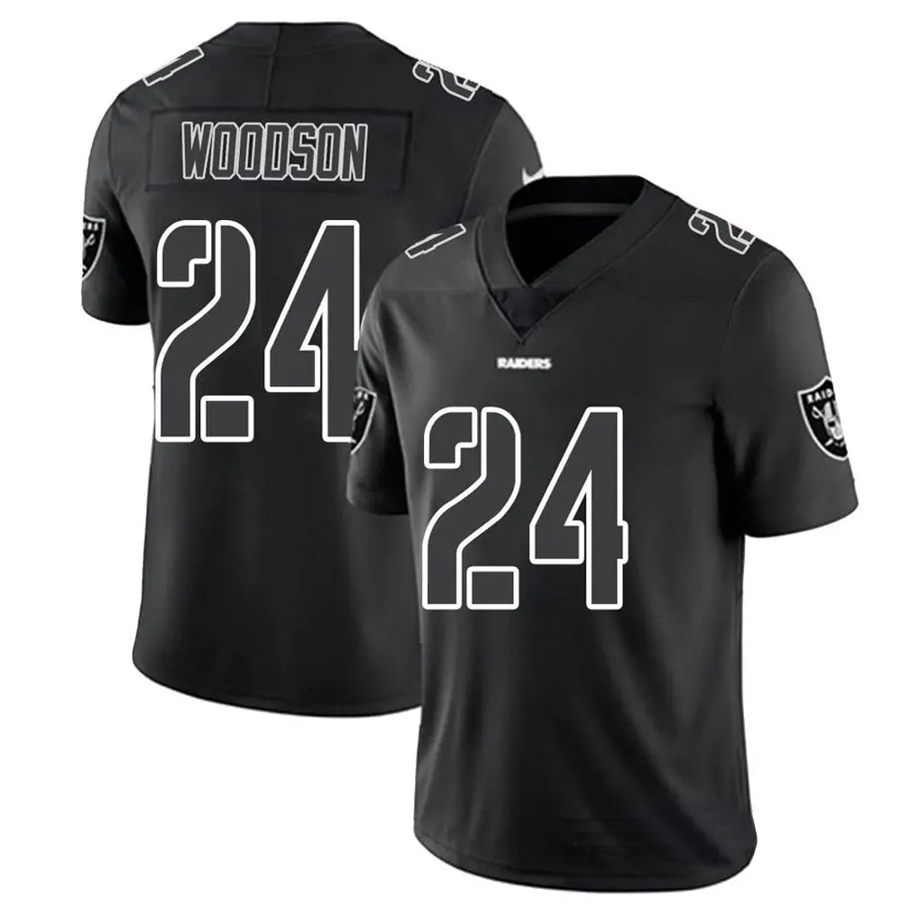 Fenge LV.Raiders #24 Charles Woodson Player Black Impact Limited Stitched Jerseys