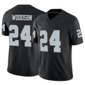 Fenge LV.Raiders #24 Charles Woodson Player Black Vapor F.U.S.E Limited Stitched Jerseys