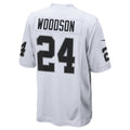 Fenge LV.Raiders #24 Charles Woodson Player Whtie Home Game  Stitched Jerseys