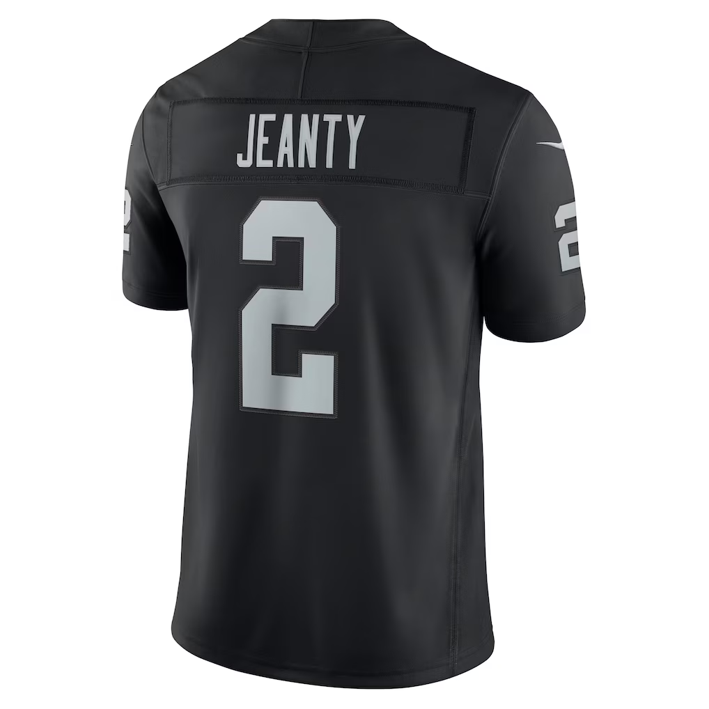 Fenge LV.Raiders #2 Ashton Jeanty  Black Team Vapor F.U.S.E. Stitched Limited Jerseys