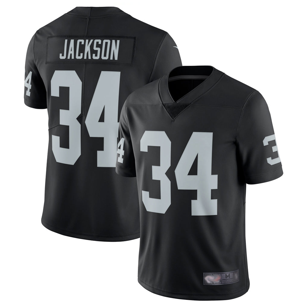 Fenge LV.Raiders #34 Bo Jackson Player Black Vapor Limited Stitched Jerseys