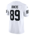 Fenge LV.Raiders #89 Brock Bowers White Vapor F.U.S.E. Limited Stitched Jerseys