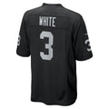 Fenge LV.Raiders #3 Zamir White Black Team Game Stitched Jerseys
