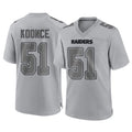 Fenge LV.Raiders #51 Malcolm Koonce Player Gray Atmosphere Fashion Limited Game Stitched Jerseys
