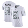 Fenge LV.Raiders #51 Malcolm Koonce Player White Limited Color Rush Home Game Stitched Jerseys