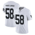 Fenge LV.Raiders #58 Jackson Powers-Johnson Player White Limited Vapor Untouchable Home Game Stitched Jerseys