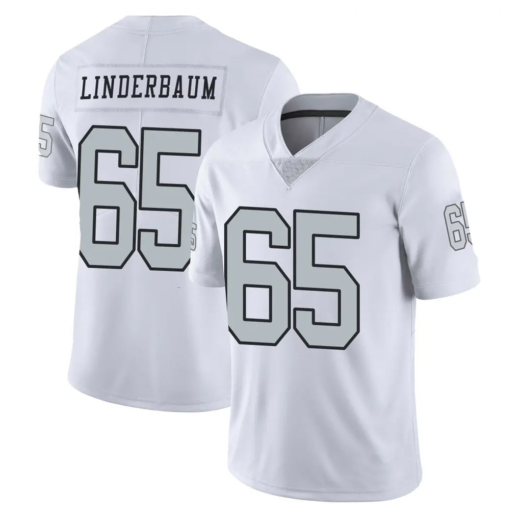 Fenge LV.Raiders #65 Tyler Linderbaum Player White Limited Color Rush Home Game Stitched Jerseys