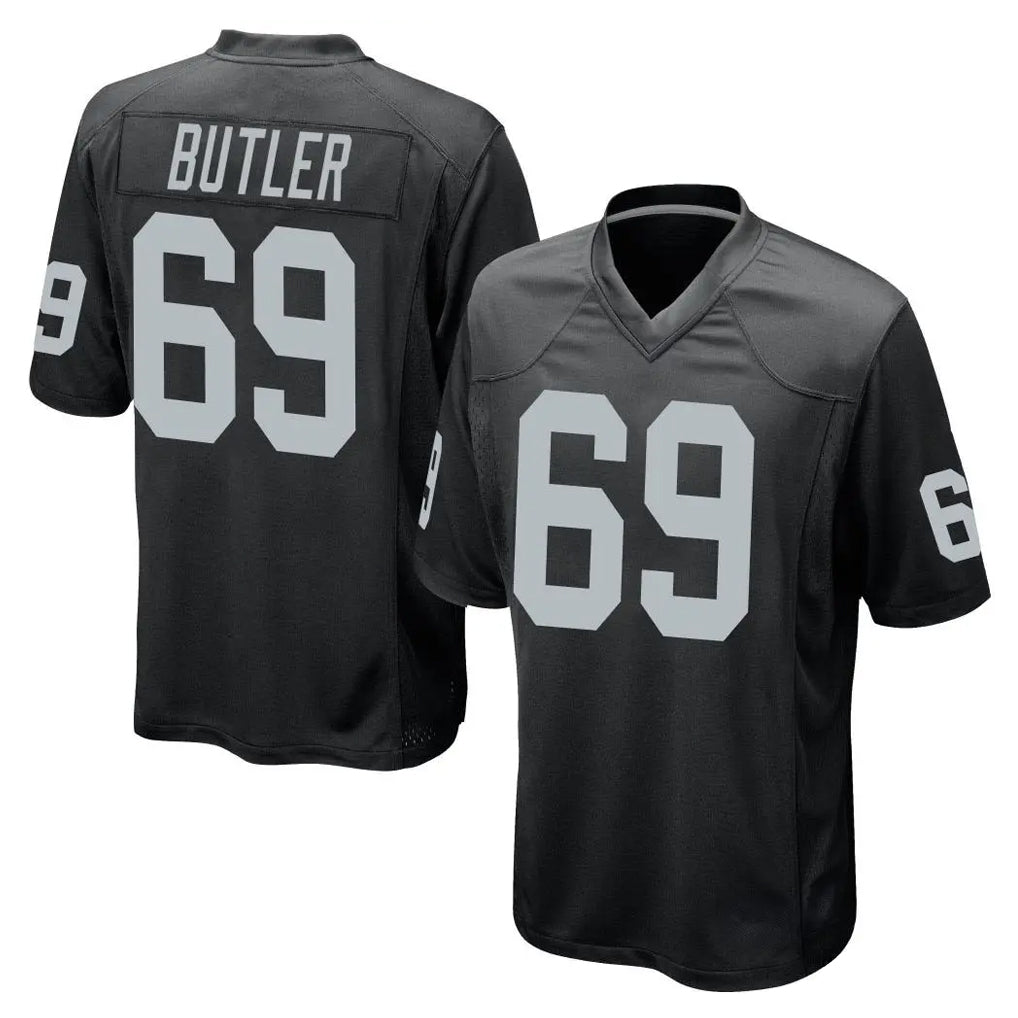 Fenge LV.Raiders #69 Adam Butler Player Black Home Game Stitched Jerseys