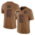 Fenge LV.Raiders #6 A.J. Cole Player Brown Salute To Service Limited Stitched Jerseys
