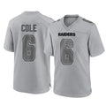 Fenge LV.Raiders #6 A.J. Cole Player Gray Atmosphere Fashion Limited Game Stitched Jerseys