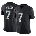 Fenge LV.Raiders #7 Quay Walker Player Black Limited Vapor F.U.S.E. Home Game Stitched Jerseys