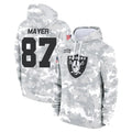 Fenge LV.Raiders #87 Michael Mayer Player Arctic Camo Salute to Service Hoodies Limited Game Stitched Jerseys