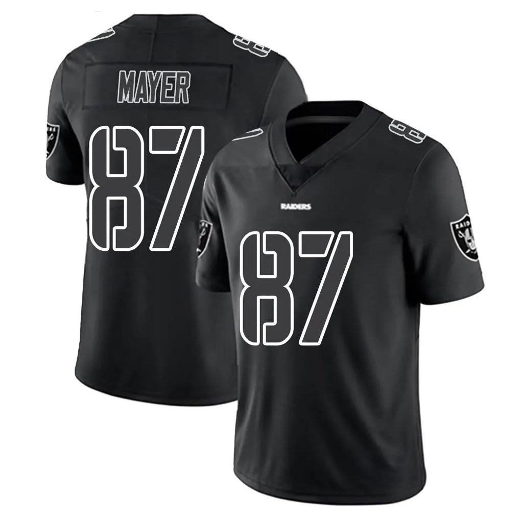 Fenge LV.Raiders #87 Michael Mayer Player Black Limited Black Impact Home Game Stitched Jerseys