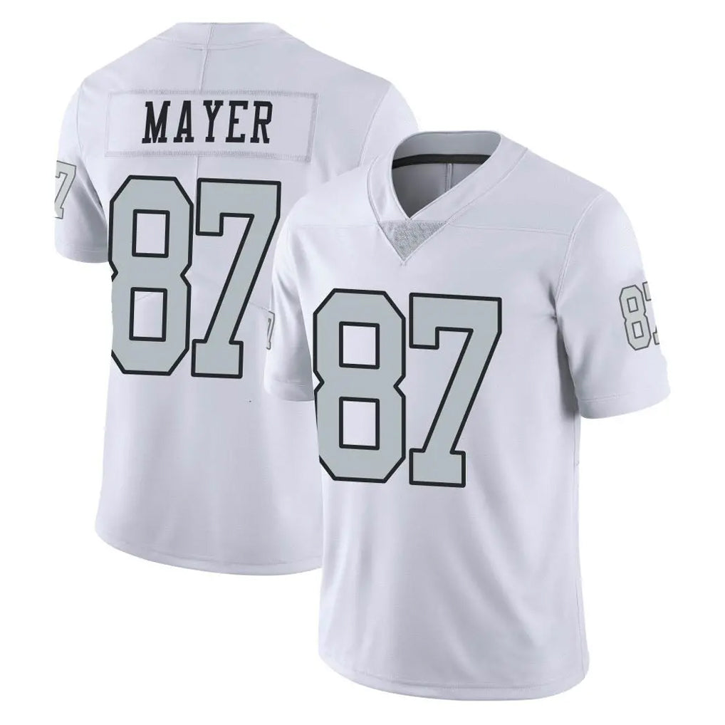 Fenge LV.Raiders #87 Michael Mayer Player White Limited Color Rush Home Game Stitched Jerseys
