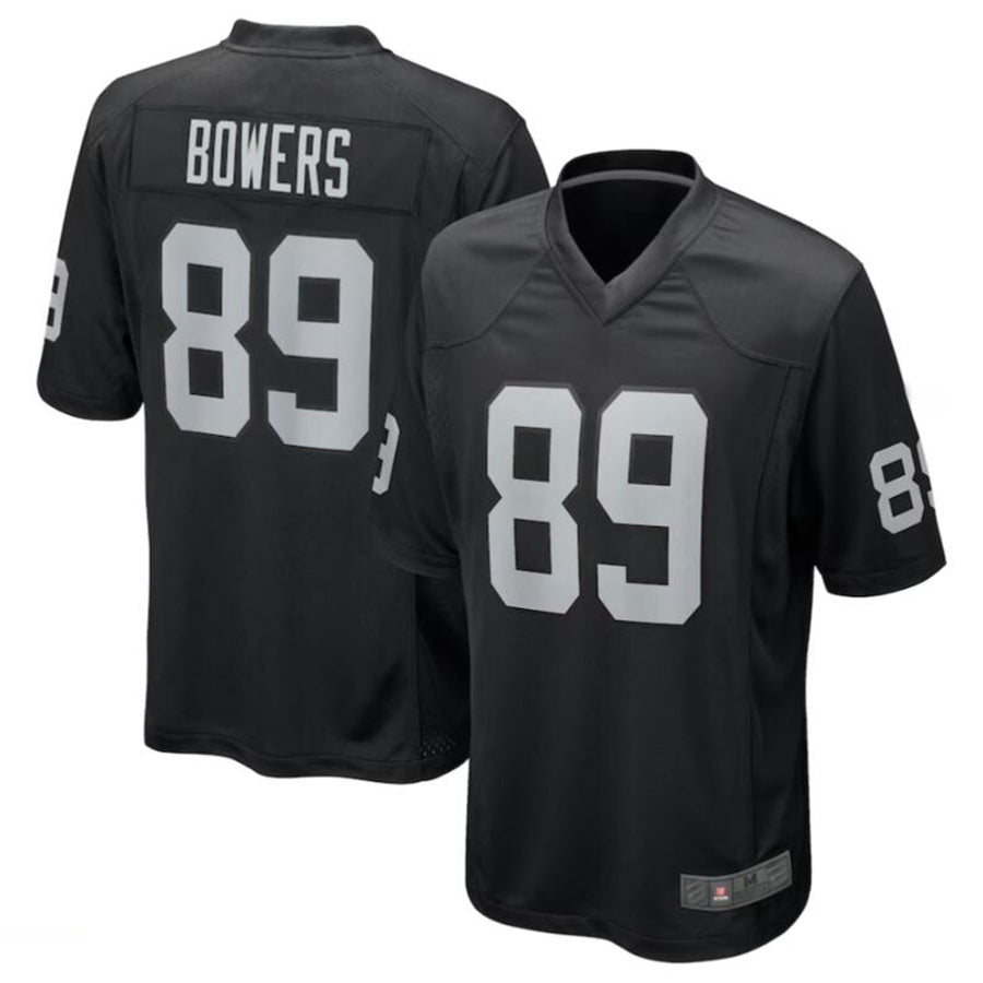 Fenge LV.Raiders #89 Brock Bowers Black 2024 Draft First Round Pick Player Game Jersey Stitched Jersey