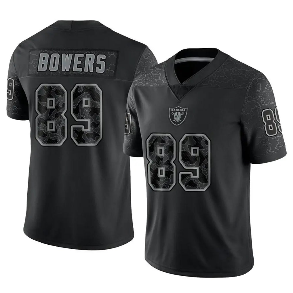 Fenge LV.Raiders #89 Brock Bowers Player RFLCTV Limited Black Stitched Jerseys