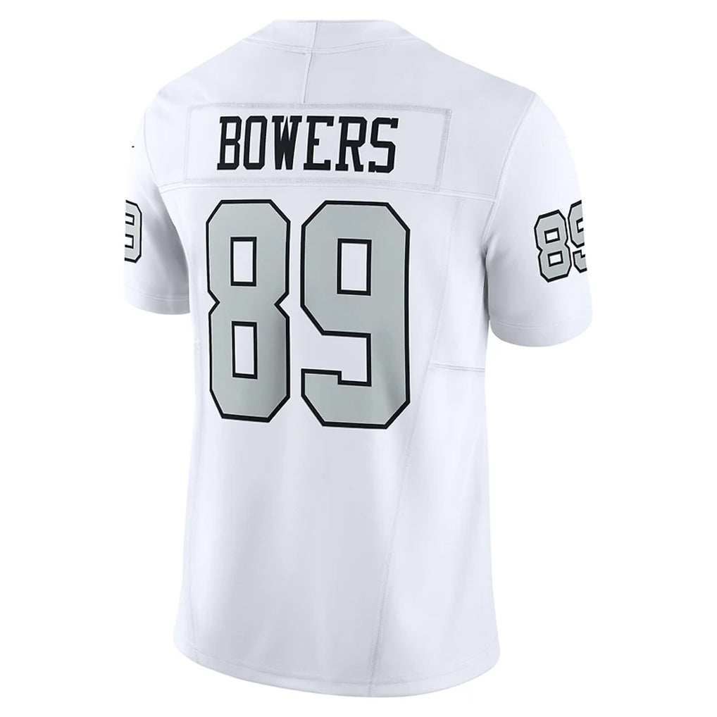 Fenge LV.Raiders #89 Brock Bowers Player White Alternate Vapor F.U.S.E Limited Stitched Jerseys