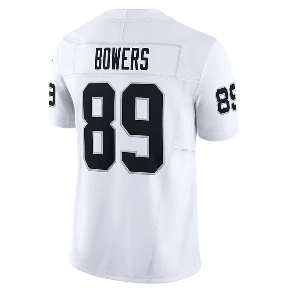 Fenge LV.Raiders #89 Brock Bowers Player White Vapor F.U.S.E Limited Stitched Jerseys