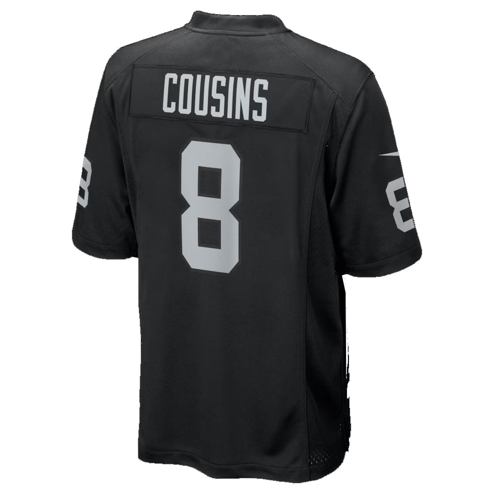 Fenge LV.Raiders #8 Kirk Cousins Black Team Game Stitched Jerseys