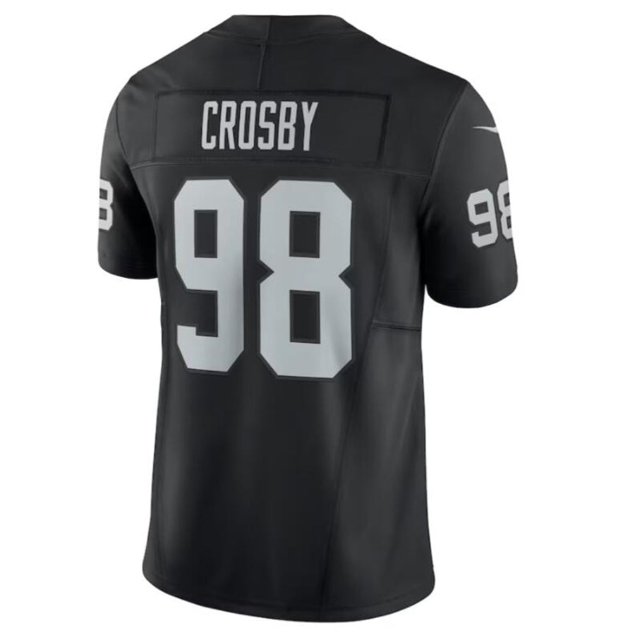 Fenge LV.Raiders #98 Maxx Crosby Black Vapor F.U.S.E. Limited Jersey American Stitched Jerseys