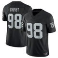 Fenge LV.Raiders #98 Maxx Crosby Black Vapor F.U.S.E. Limited Jersey American Stitched Jersey