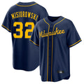 Fenge M.Brewers #32 Jacob Misiorowski Player Navy Home Game Stitched Jerseys