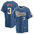 Fenge M.Brewers #3 Joey Ortiz Player Blue 2026 City Connect Home Game Stitched Jerseys