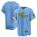 Fenge M.Brewers Blank Player Light Blue City Connect Home Game Stitched Jerseys