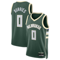 Fenge M.Bucks #0 Brayden Burries Hunter Green Swingman Jerseys - Icon Edition