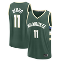 Fenge M.Bucks #11 Tyler Herro Hunter Green Fast Break Replica Jerseys - Icon Edition