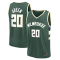 Fenge M.Bucks #20 A.J. Green Hunter Green Fast Break Replica Player Jerseys - Icon Edition