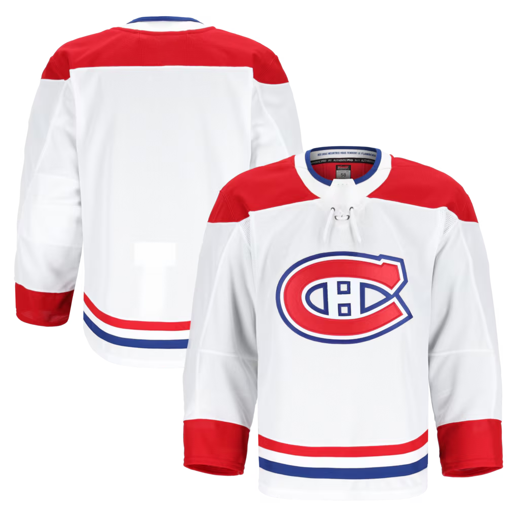 Fenge M.Canadiens White Away Authentic Pro Jerseys