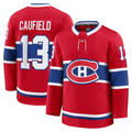 Fenge M.Canadiens #13 Cole Caufield Red Home Premium Jerseys