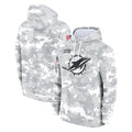Fenge M.Dolphins Arctic Camo Salute to Service Hoodies Limited Game Blank Player Stitched Jerseys