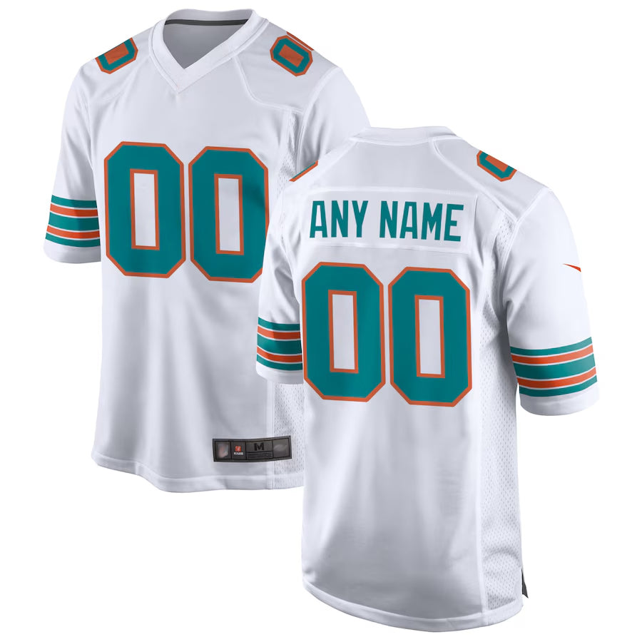 Fenge Custom M.Dolphins Game Secondary Alternate Stitched Jerseys