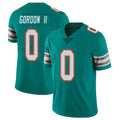 Fenge M.Dolphins #0 Ollie Gordon II Player Aqua Limited Alternate Vapor Untouchable Home Game Stitched Jerseys