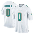 Fenge M.Dolphins #0 Ollie Gordon II Player White Home Game Stitched Jerseys