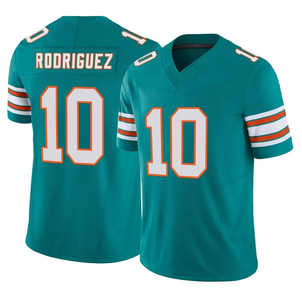 Fenge M.Dolphins #10 Jacob Rodriguez Player Aqua Limited Alternate Vapor F.U.S.E. Home Game Stitched Jerseys