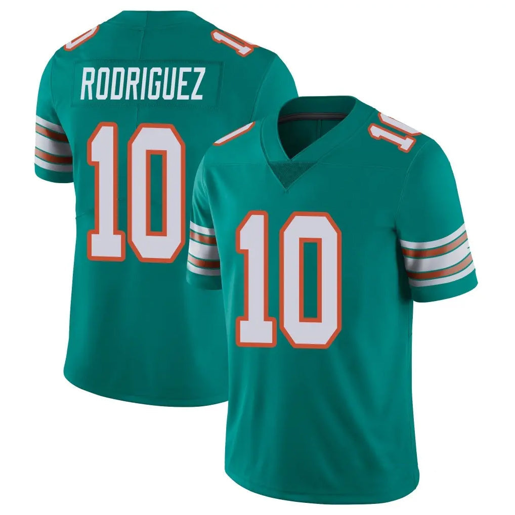 Fenge M.Dolphins #10 Jacob Rodriguez Player Aqua Limited Alternate Vapor Untouchable Home Game Stitched Jerseys