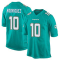 Fenge M.Dolphins #10 Jacob Rodriguez Player Aqua Team Color Home Game Stitched Jerseys