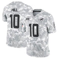 Fenge M.Dolphins #10 Tyreek Hill Player Arctic Camo Salute to Service Limited Stitched Jerseys