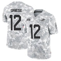 Fenge M.Dolphins #12 Bob Griese Player Arctic Camo Salute to Service Limited Stitched Jerseys