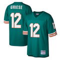 Fenge M.Dolphins #12 Bob Griese Player Mitchell & Ness Aqua Legacy Replica Stitched Jerseys