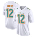 Fenge M.Dolphins #12 Bob Griese Player White Fashion Game Stitched Jerseys