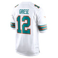 Fenge M.Dolphins #12 Bob Griese Player White Home Game Stitched Jerseys