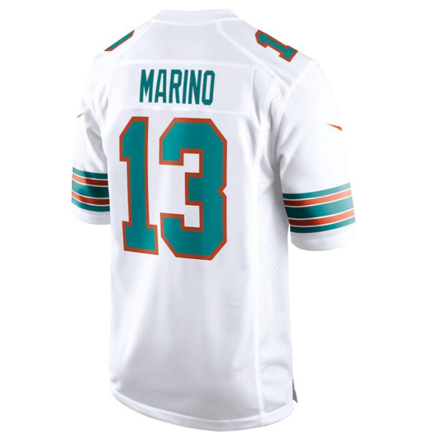 Fenge M.Dolphins #13 Dan Marino White Retired Player Jersey American Stitched Jersey