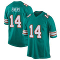 Fenge M.Dolphins #14 Quinn Ewers Player Aqua Game Stitched Jerseys